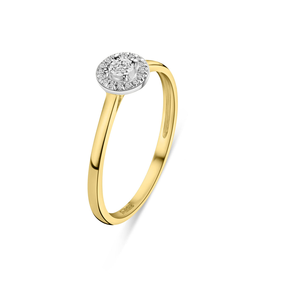 Anturaj de inel din aur galben cu diamante R092-83124R001-YW