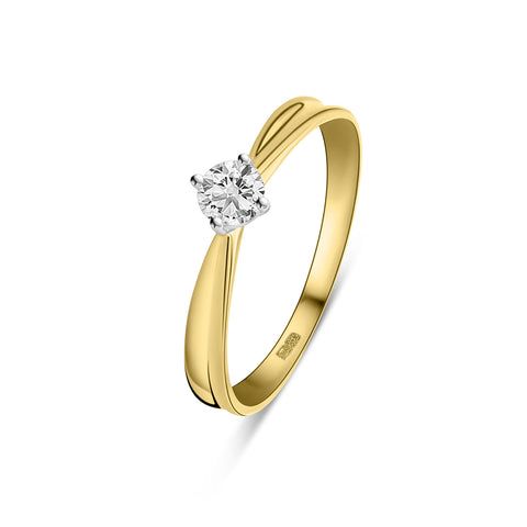 Inel solitaire cu diamant cultivat in laborator R092-91539R-LG-030-YW