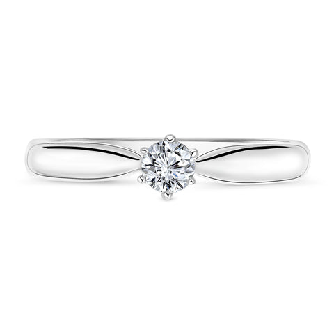 Inel solitar din aur alb R092-SOL-W045-015-G2-W