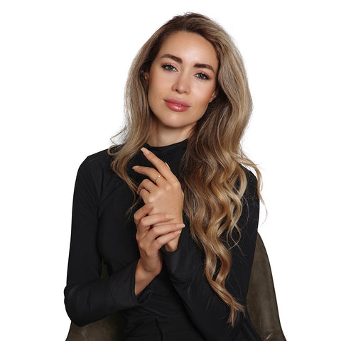 Inel solitar cu diamante din aur galben 42111493