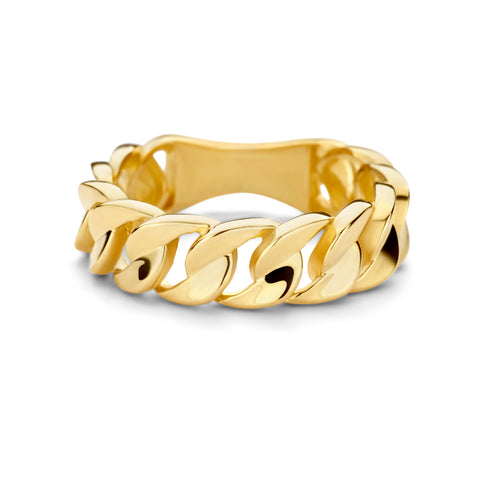 Inel din aur galben gourmet link R122-AR6783-Y