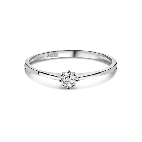 Inel din aur alb cu zirconiu R122-VX3-VX3SZR200290-FCZ-W