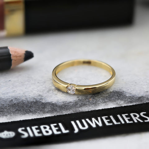 Inel din aur galben cu zirconiu R122-VX4-X3SZR0332-FCZ-Y