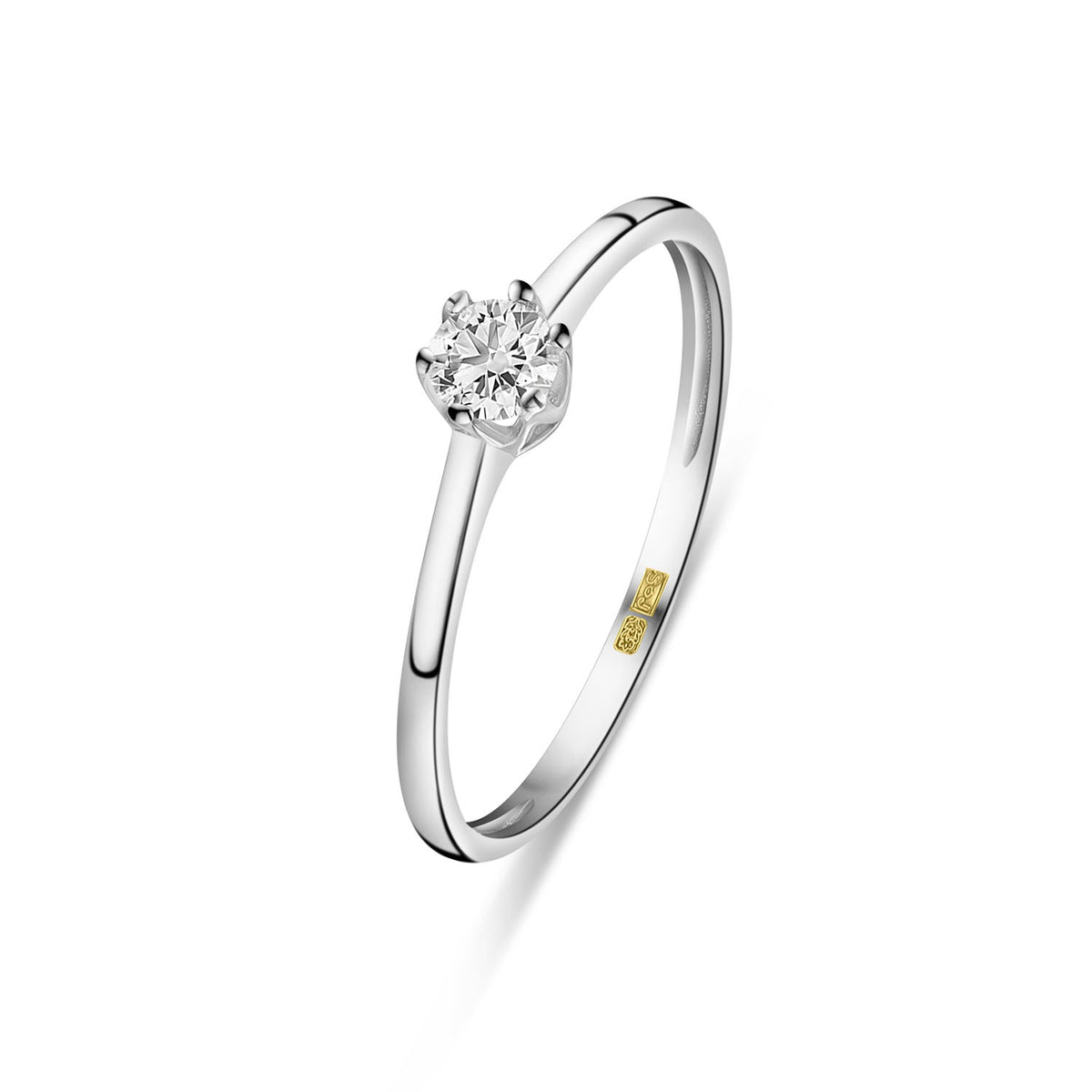 Inel din aur alb cu zirconiu R122-X3-X3SZR200281-FCZ-W