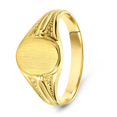 Inel cu sigiliu din aur galben