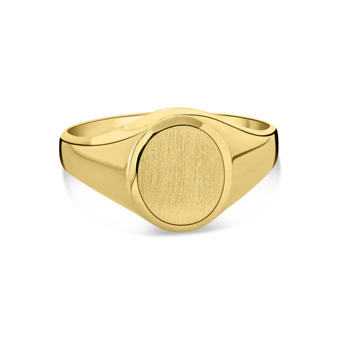 Inel cu sigiliu din aur galben