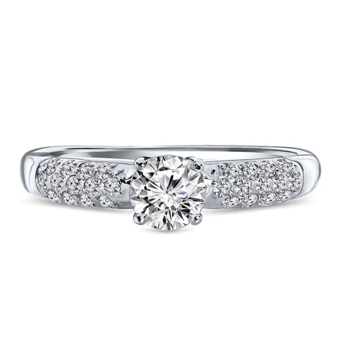 Inel din aur alb cu zirconiu R03-59234-Z-W