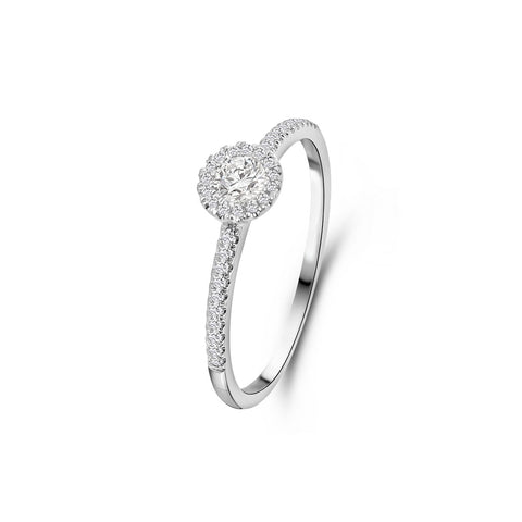 Inel din aur alb cu diamante cultivate in laborator R138-RG47992-CV-W