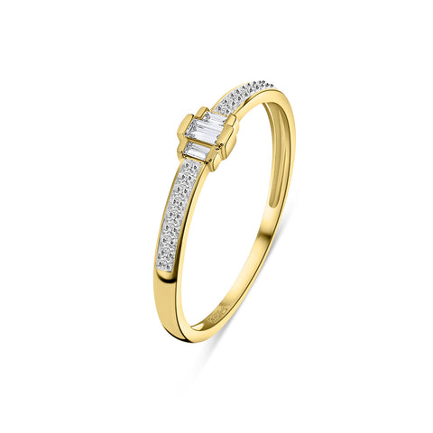 Inel din aur galben cu diamant R138-RG50964-Y