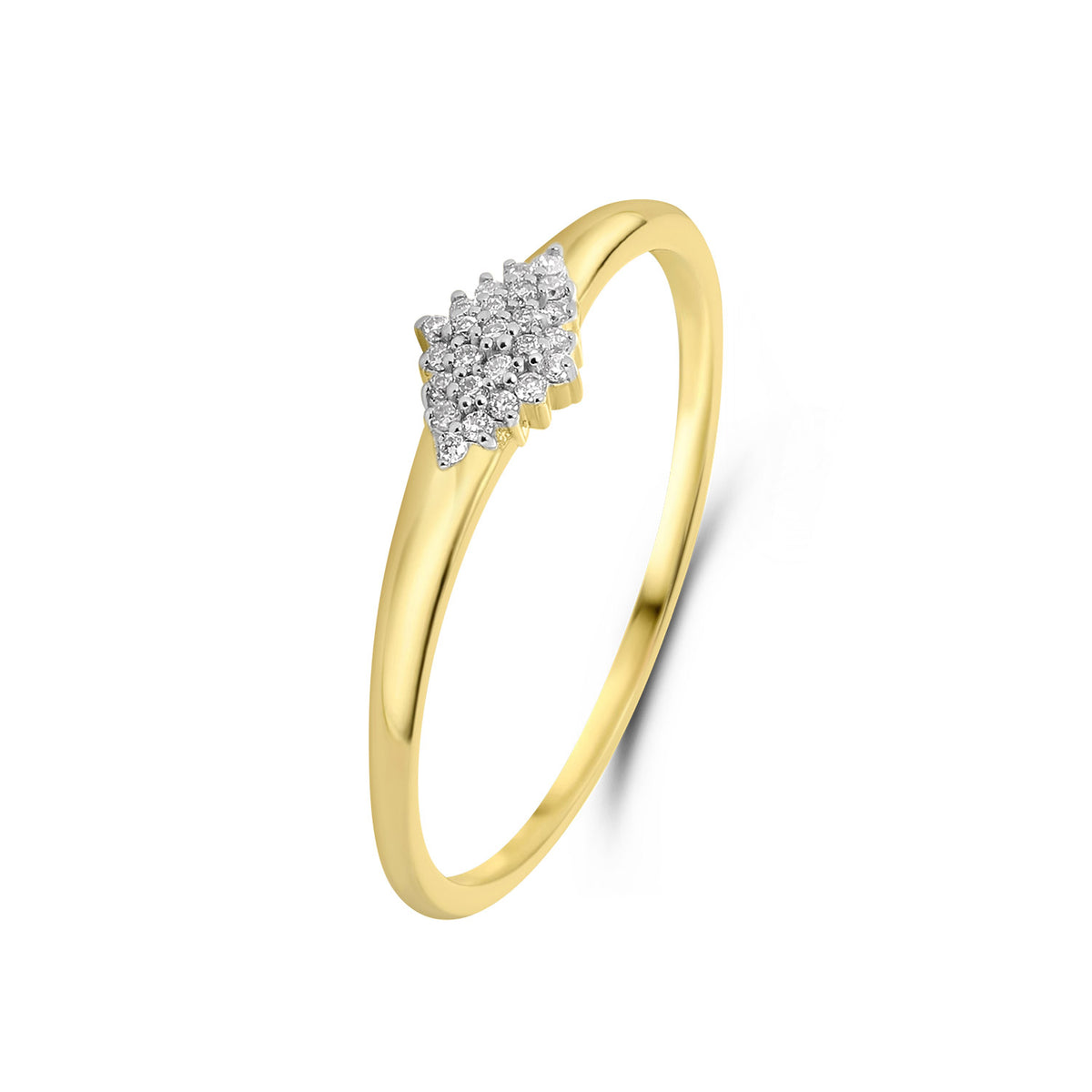 Inel din aur galben cu diamant R138-RG66243-Y