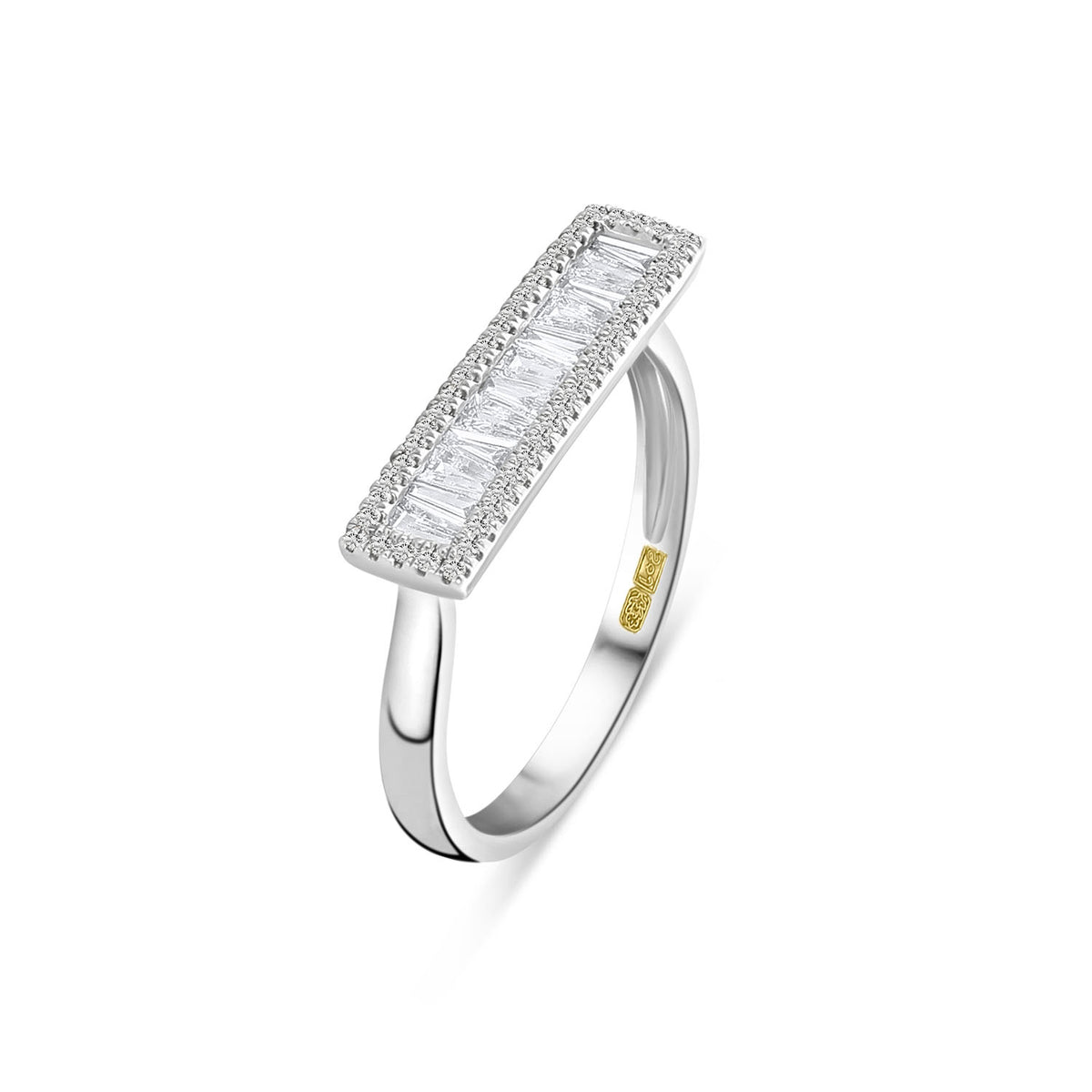 Inel din aur alb cu diamant R141-R56508A0S-R17-W