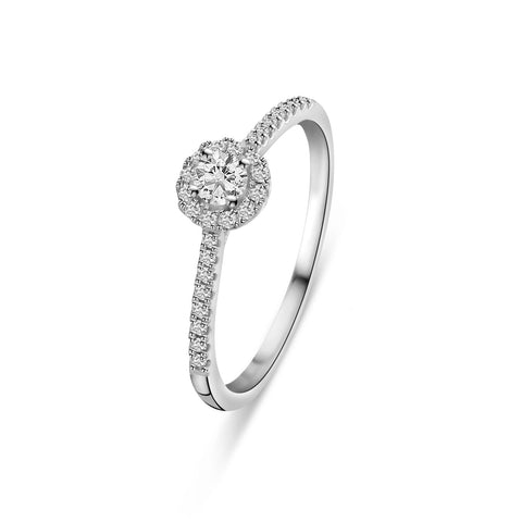 Inel din aur alb cu diamante cultivate in laborator, Entourage, R159-1089909006499-LG-W