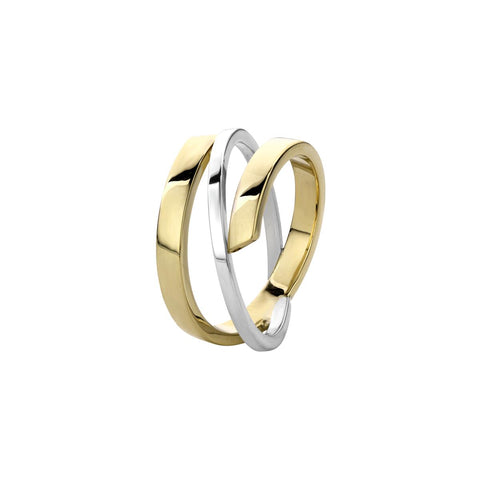 Inel bicolor rasucit R172-A1015P-YW