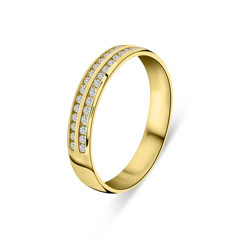 Inel glisant din aur galben cu diamante R177-UFOQ3632G-Y