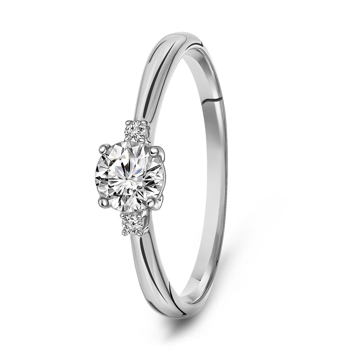 Inel din aur alb cu zirconiu R210-59588Z-W