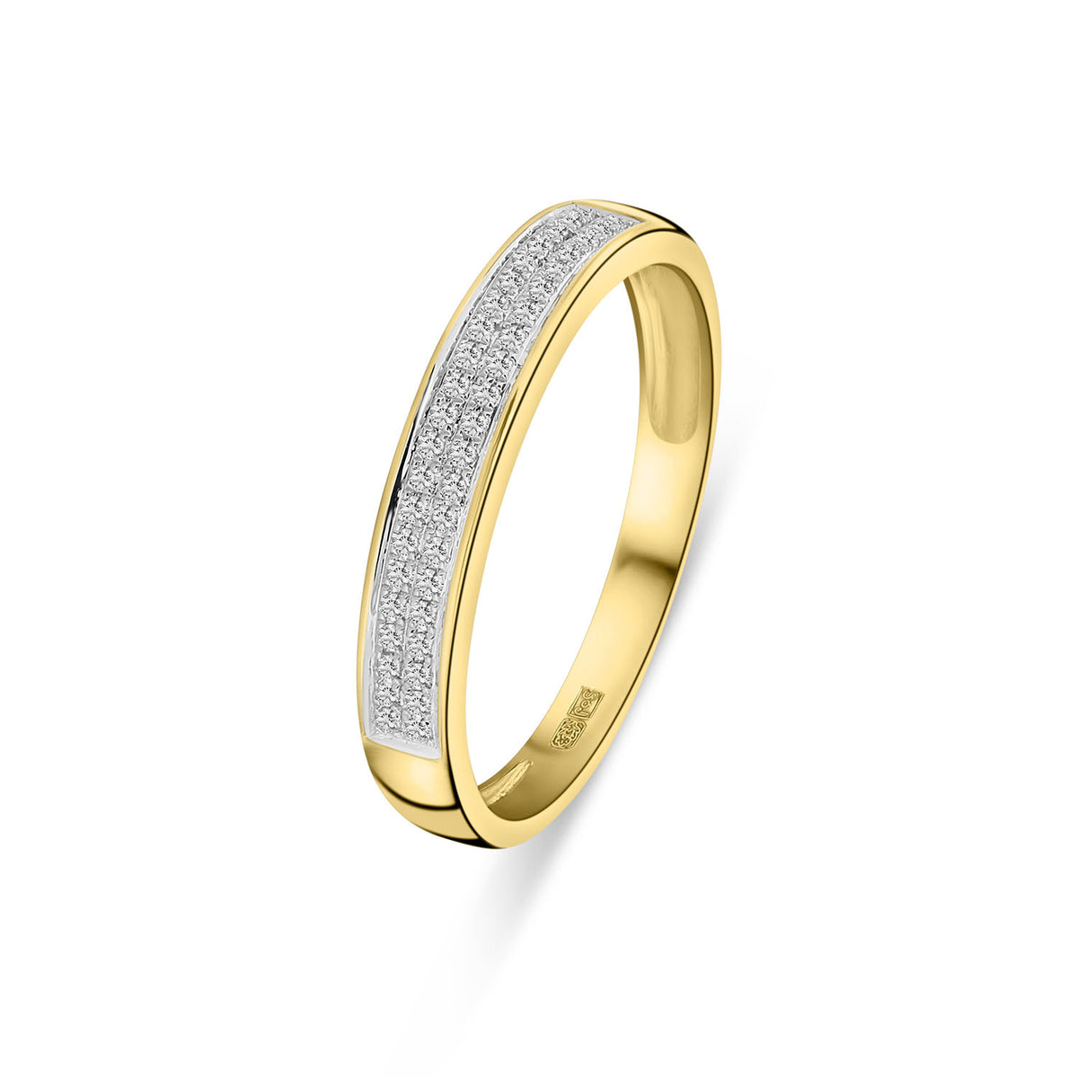 Inel din aur galben cu diamant R382-R304406-Y