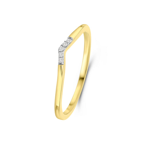 Inel glisant din aur galben cu diamant R404-R41819-Y