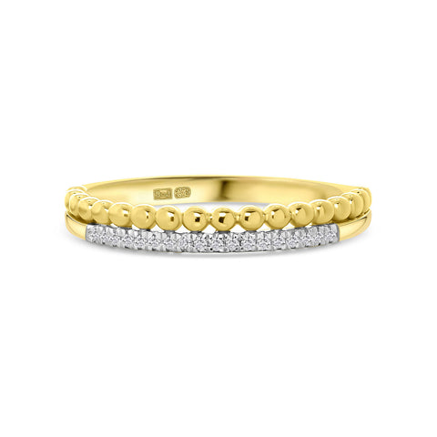 Inel din aur galben cu diamante R404-R44264-Y