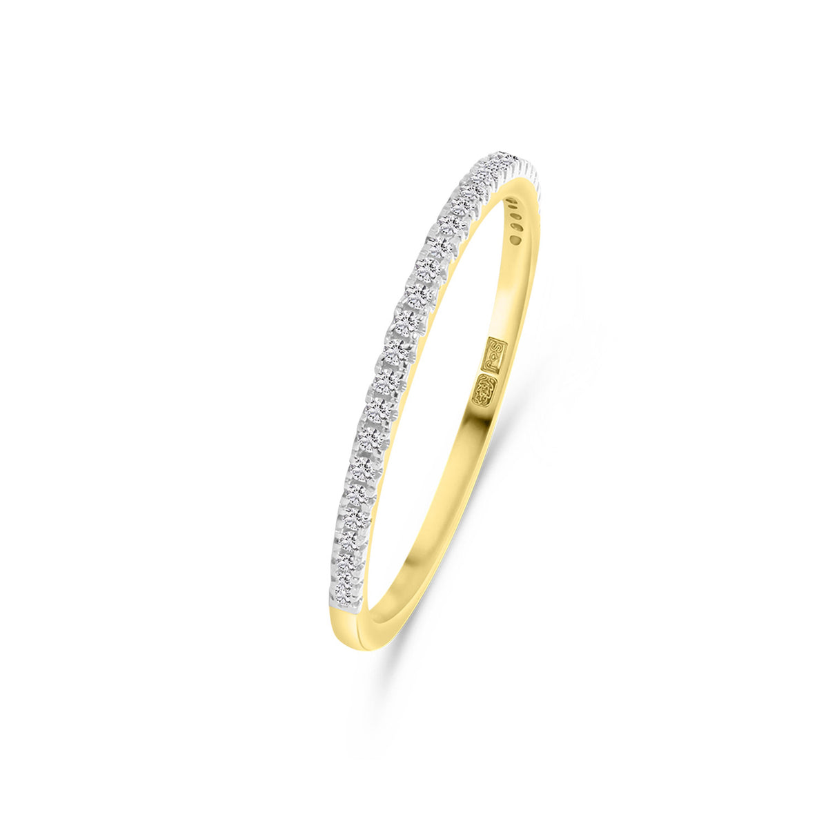 Inel din aur galben cu diamante R404-RG47537-Y