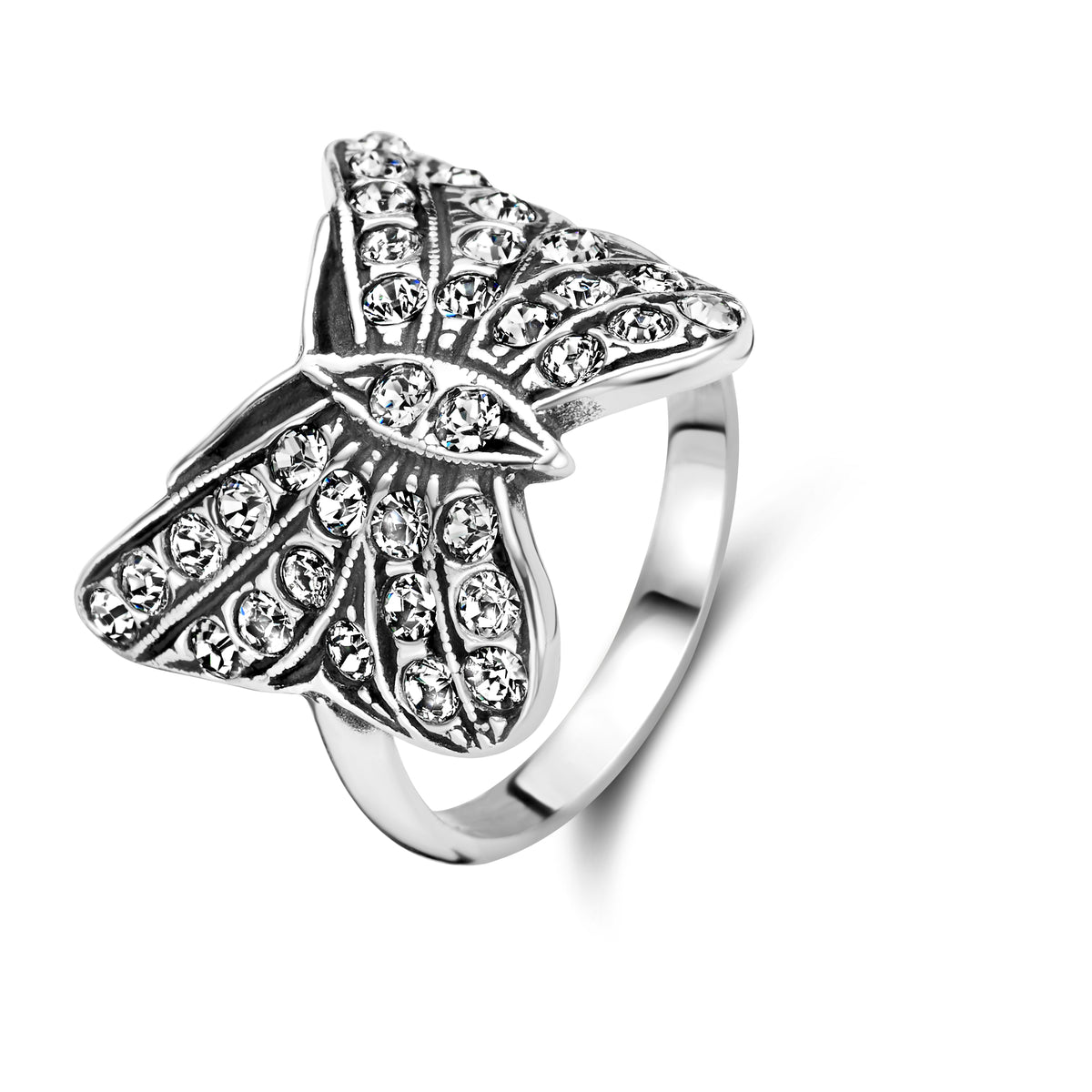 Inel din argint sterling cu fluture Swarovski 14801-53