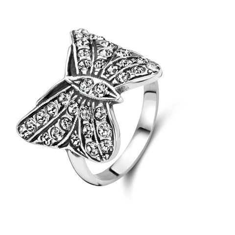 Inel din argint sterling cu fluture Swarovski 14801-53