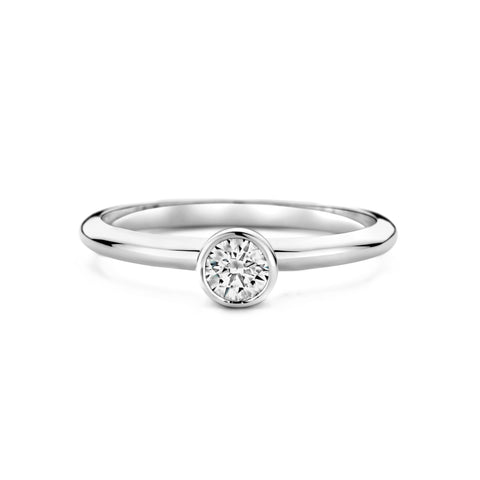 Inel din argint sterling cu zirconiu SGR18205W