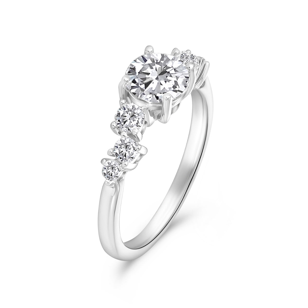 Inel din argint sterling cu zirconiu R18609