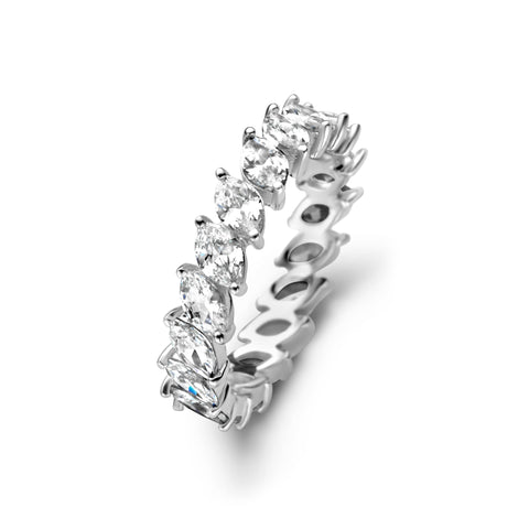 Inel din argint sterling cu zirconiu R7680