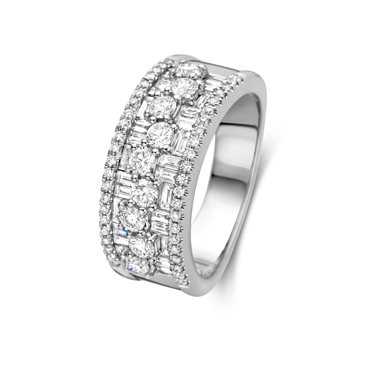 Inel din aur alb cu diamant