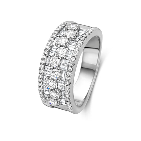 Inel din aur alb cu diamant