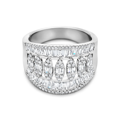 Inel din aur alb cu diamant R479-20210422Q-W