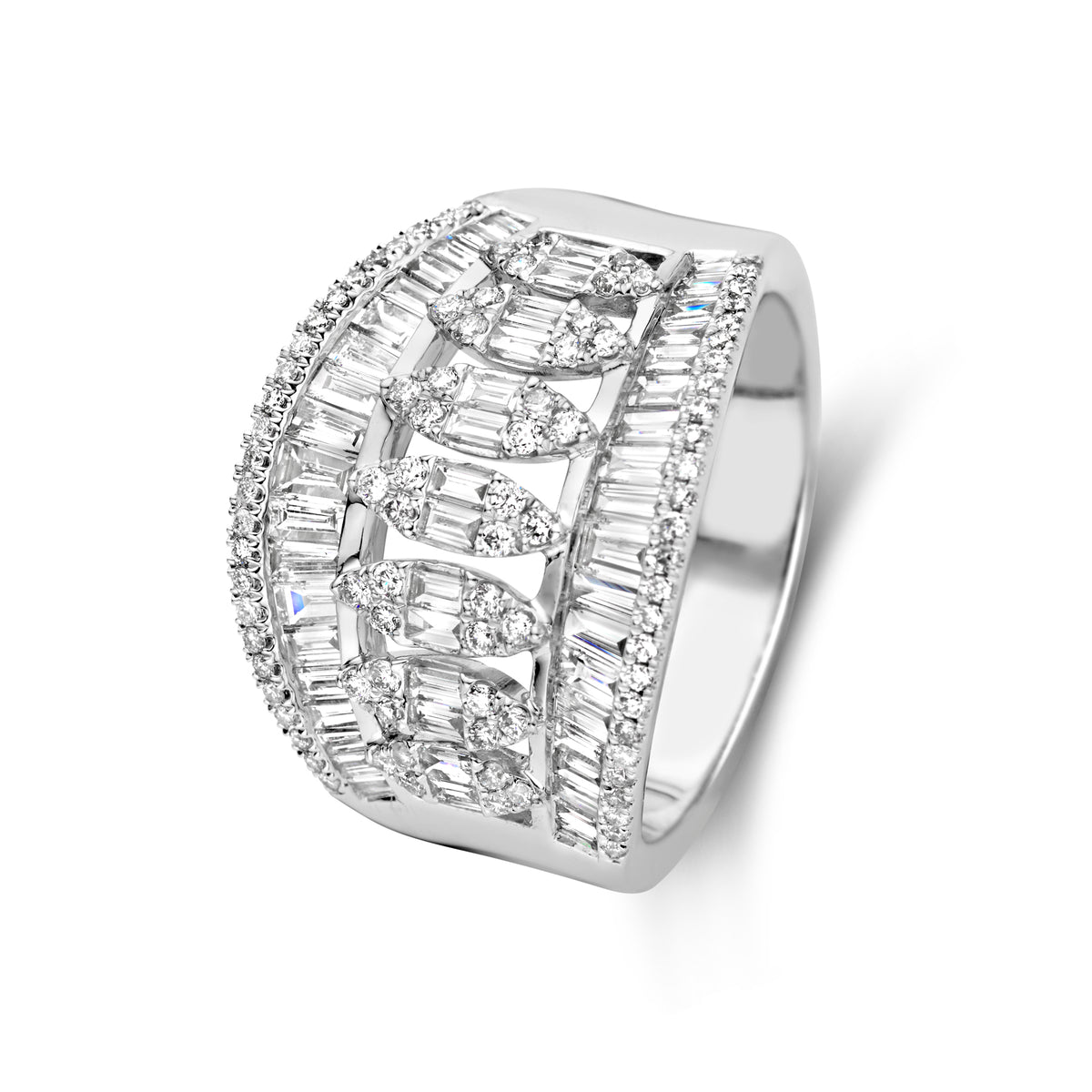 Inel din aur alb cu diamant R479-20210422Q-W