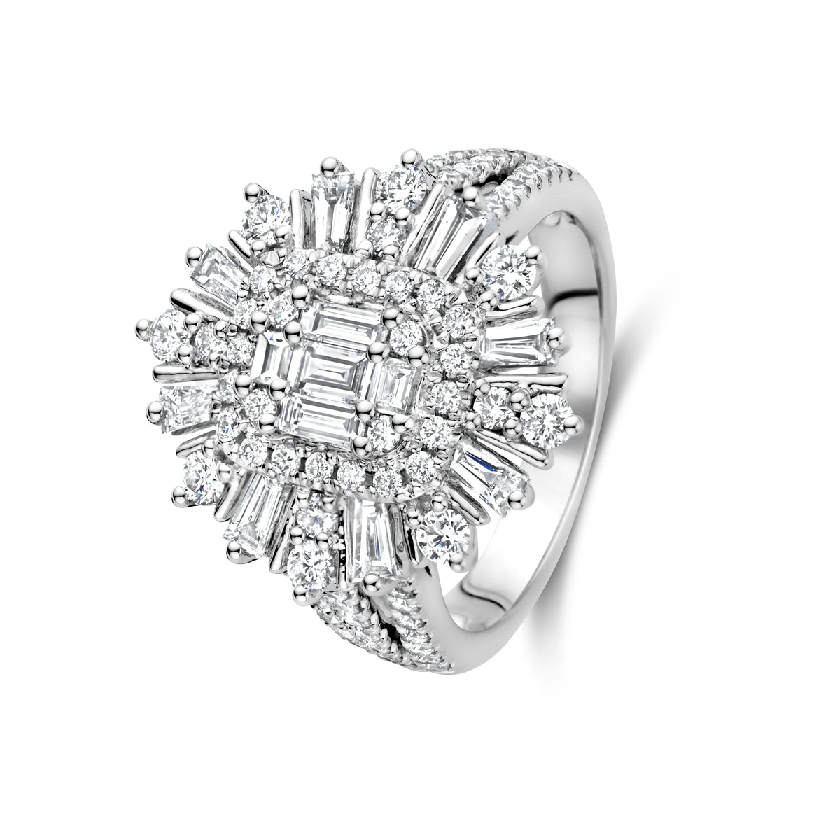 Inel din aur alb cu diamant R479-KA035602R-W