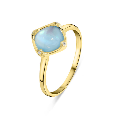 Topaz inel din aur galben cu diamante R480-RC040009ABH-BT-Y