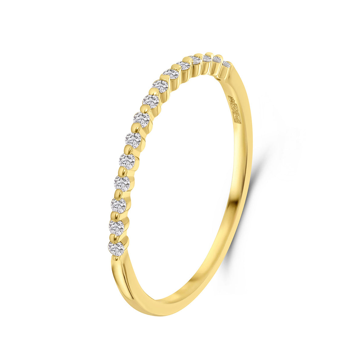 Inel din aur galben cu diamante cultivate in laborator R480-RDF10194001-LG-Y