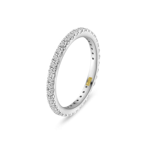Inel eternitate din aur alb cu diamante R480-RDF21922A002-LG-W