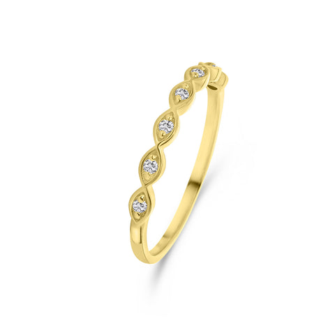 Inel glisant din aur galben cu diamante R480-RDF26824-Y