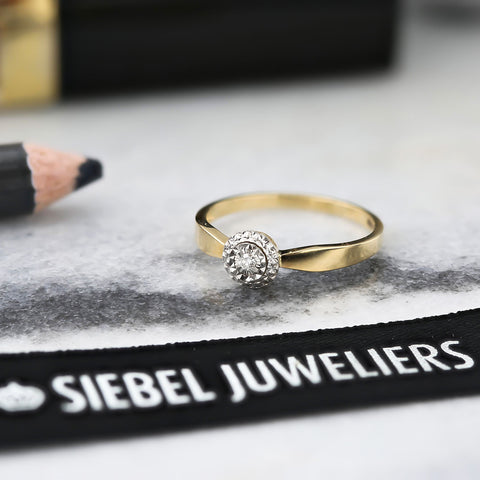 Inel din aur galben diamant minune R480-RG010162ADI-YW