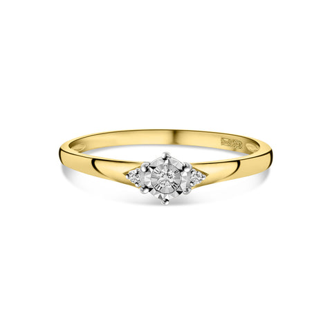 Inel din aur galben cu diamant R480-RO010125ADI-YW