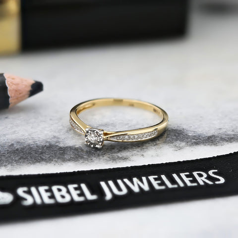 Inel minune din aur galben cu diamante R480-RO010126ADI-YW