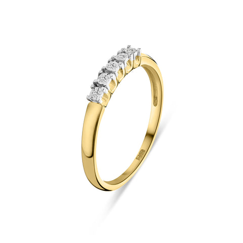 Inel din aur galben cu diamante R480-RO100087ADI-YW