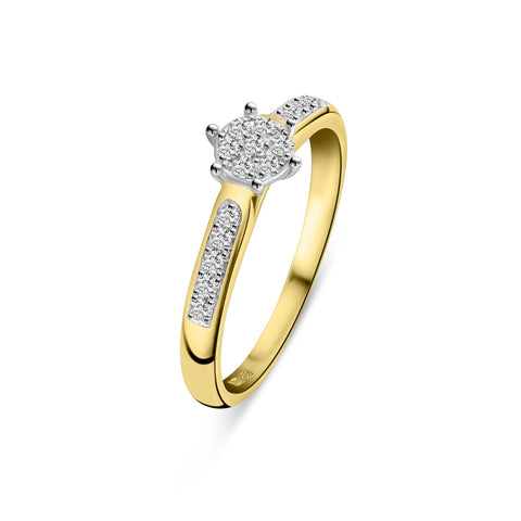 Inel din aur galben cu diamante R480-RR010226ADI-YW