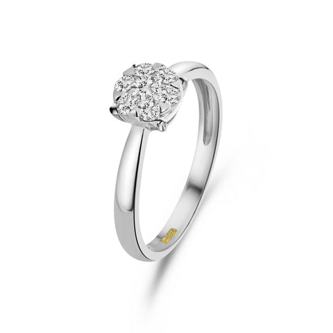 Inel din aur alb cu diamante R480-RR010305ADI-W