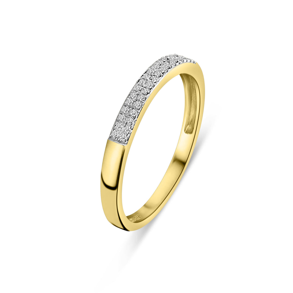 Inel din aur galben cu diamante R480-RR100144ADI-Y