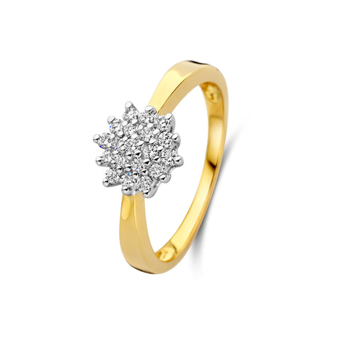 Inel din aur galben cu diamant