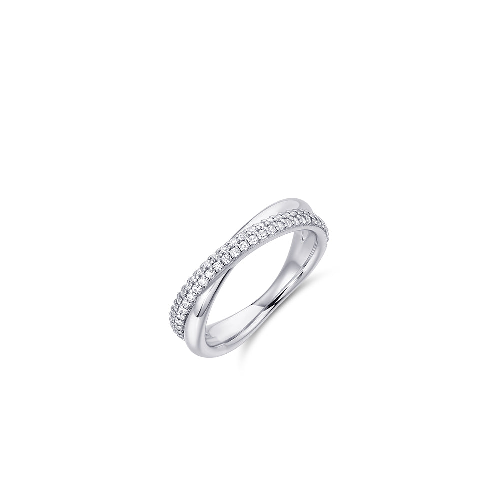 Inel din argint sterling cu zirconiu R453