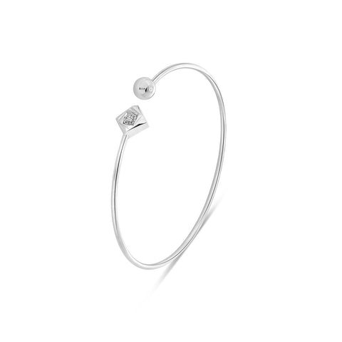 Bratara din aur alb cu diamant V480-GR470024ADI-W